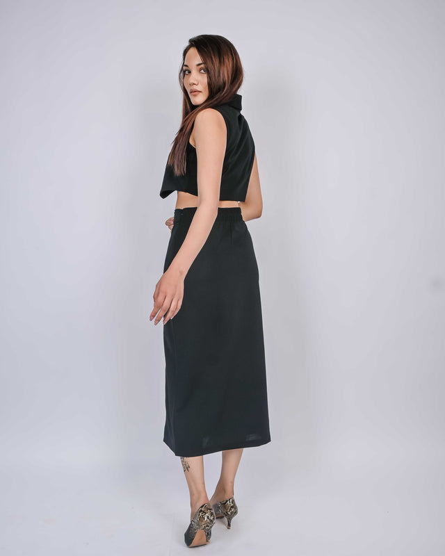 LONG SKIRT WITH CROP TOP