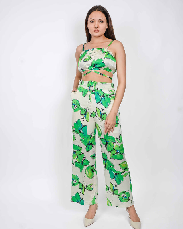 SATIN KNOT UP PRINTED SET