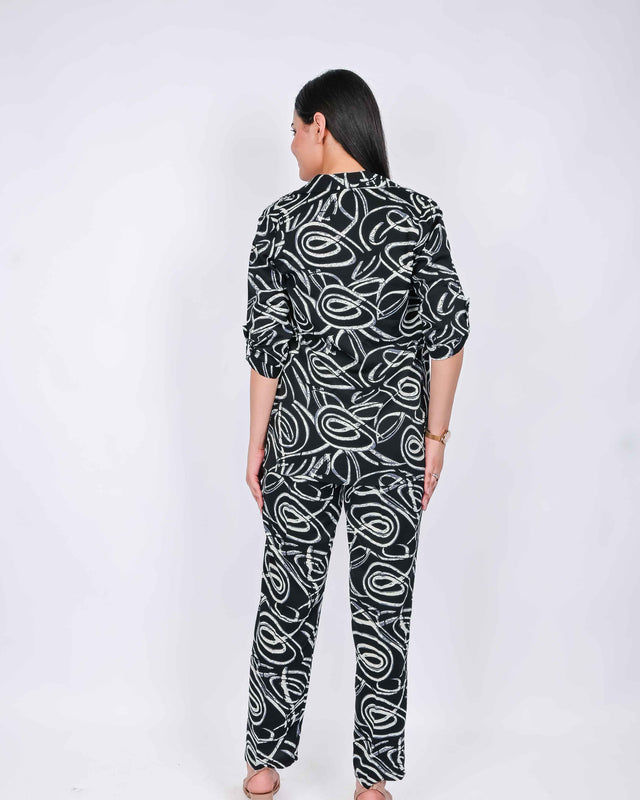 GEOMETRICAL PRINTED 3 PIECE SET