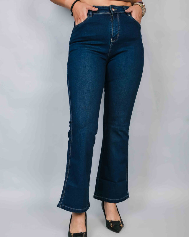 BASIC BOOTCUT DARK BLUE DENIMS