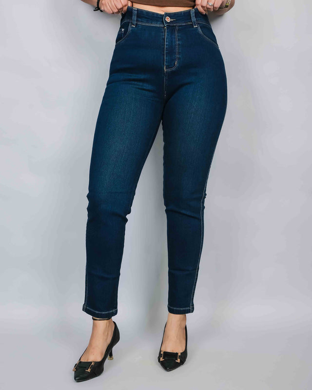 BASIC SKIN FIT DARK BLUE DENIMS