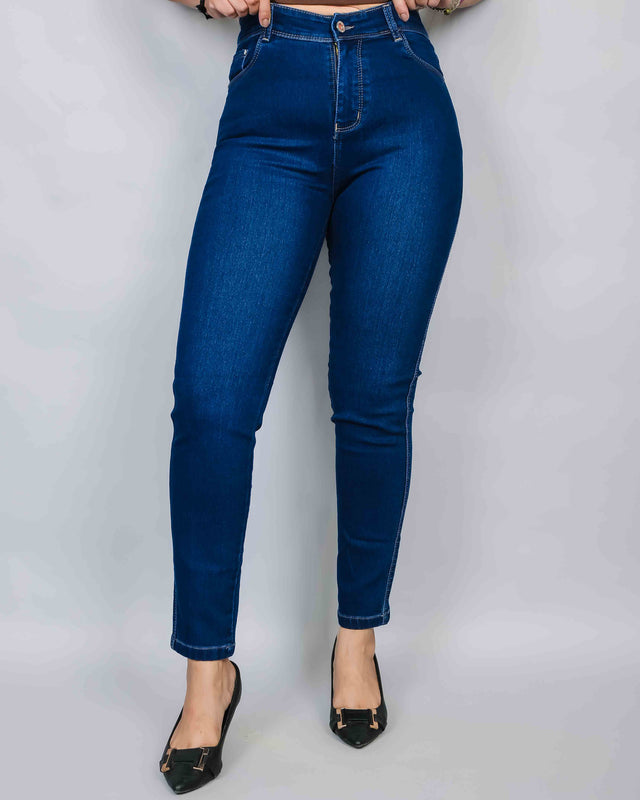 BASIC SKIN FIT BLUE DENIMS