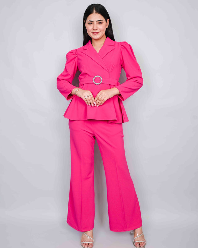 PEBLUM TOP WITH TROUSERS