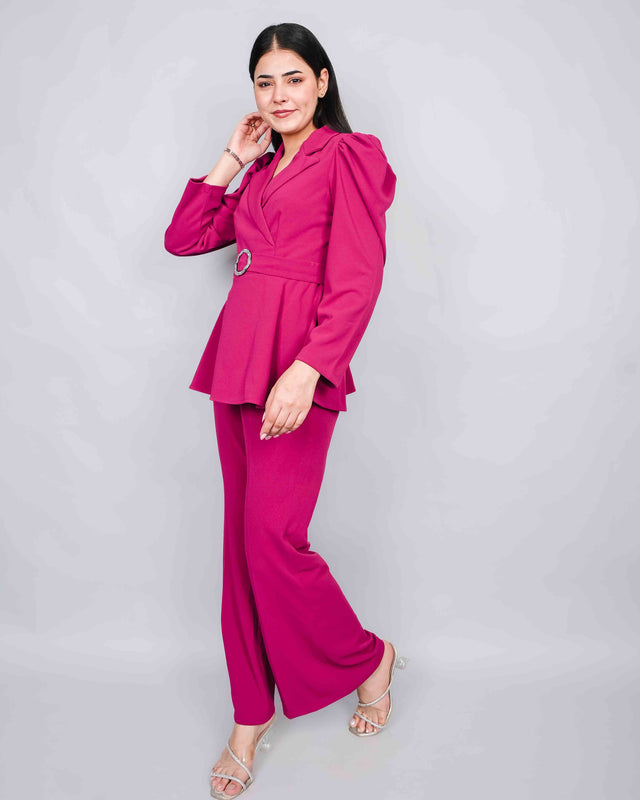 PEBLUM TOP WITH TROUSERS